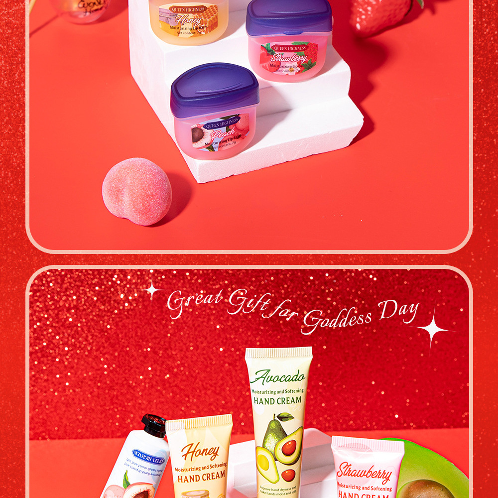 Skincare Queen - Queen Highness Feuchtigkeitsspendende Lippenmaske und Handcreme