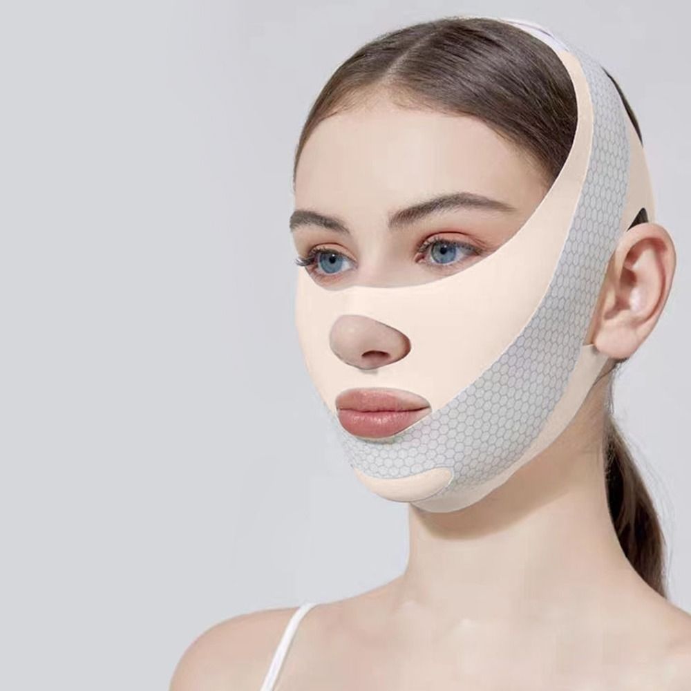 Skincare Indonesia - Verstellbare Schlafmaske zur Gesichtsformung, atmungsaktiv, elastisch,