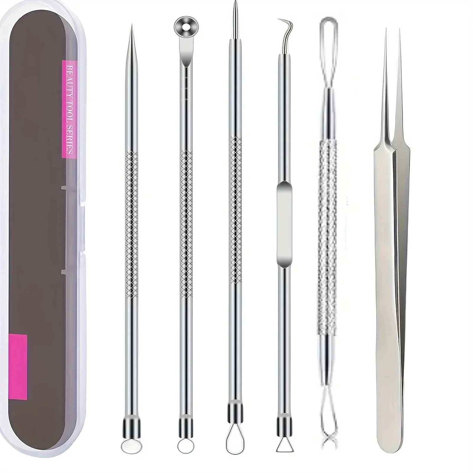 Skincare Qv - 6-teiliges, ultrapräzises Pickel-Pinzetten-Set – professionelles Werkzeug