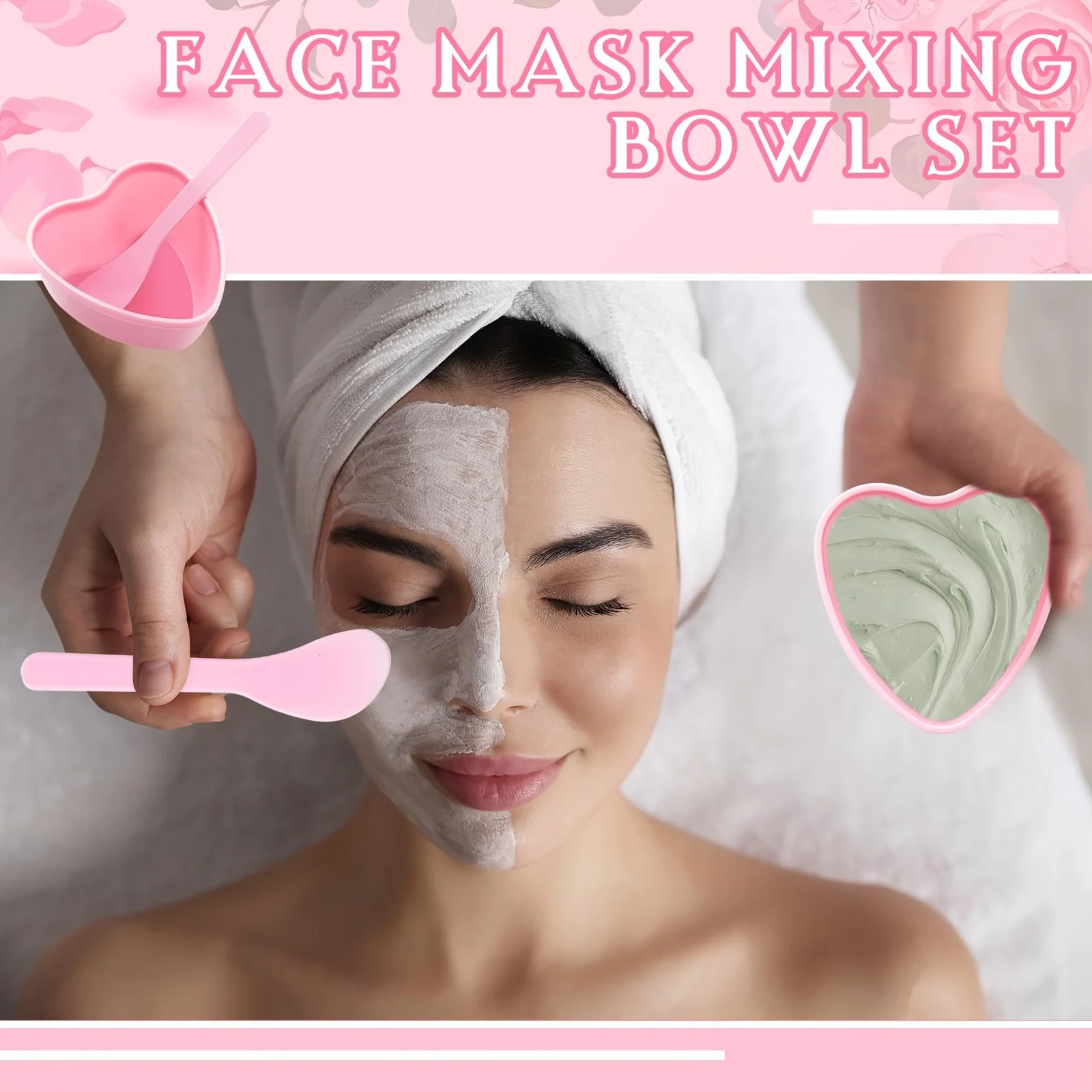 6-teilige rosa herzförmige Ges – Skincare Indonesia Bewertung und Preis