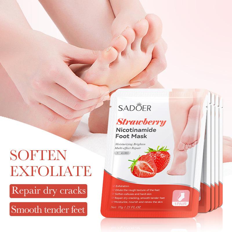1 Paar SADOER Früchte-Fußmaske – Skincare Indonesia Bewertung und Preis